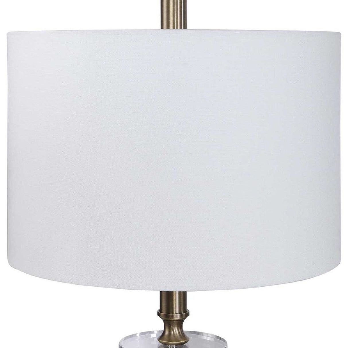 White Linen Shade Floor Lamp | Uttermost Maud - www.oroa.com