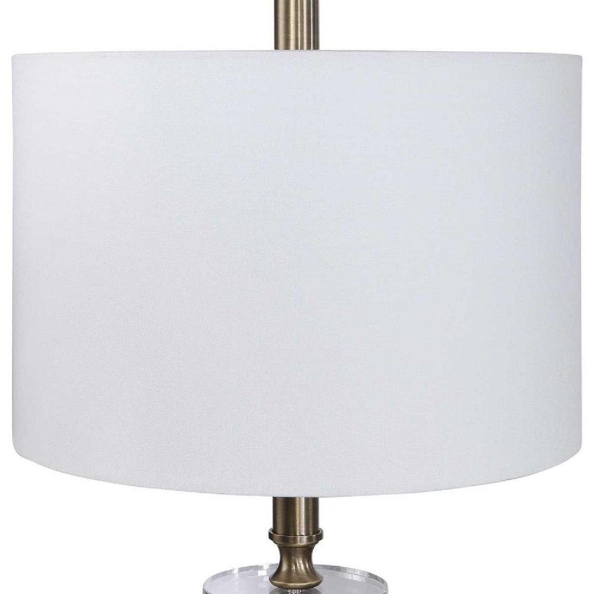 White Linen Shade Floor Lamp | Uttermost Maud - www.oroa.com