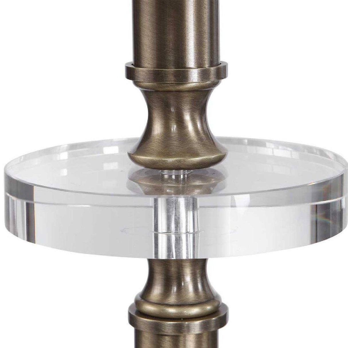 White Linen Shade Floor Lamp | Uttermost Maud - www.oroa.com