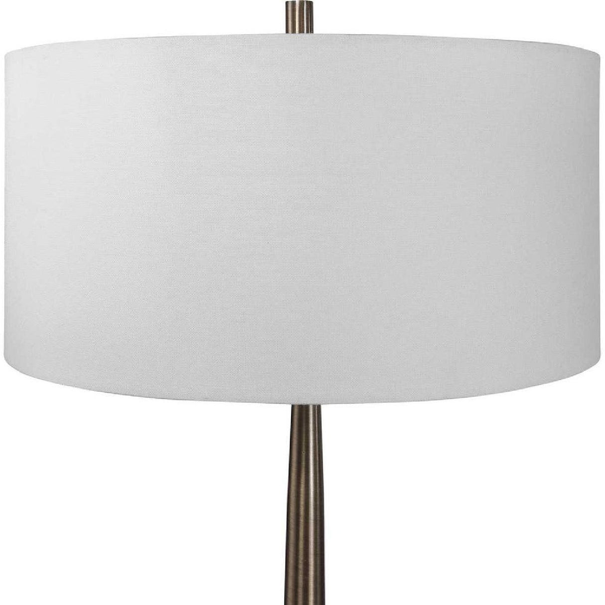 Tapered Antique Brass Floor Lamp | Uttermost Minette - www.oroa.com
