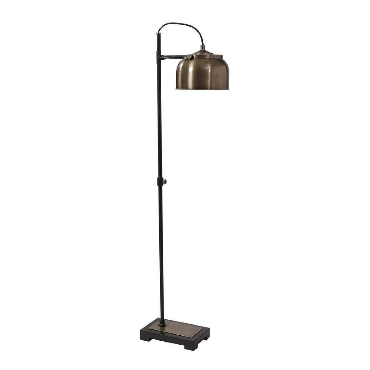 Pivoting Metal Shade Floor Lamp by Uttermost Bessemer, alternate view 3