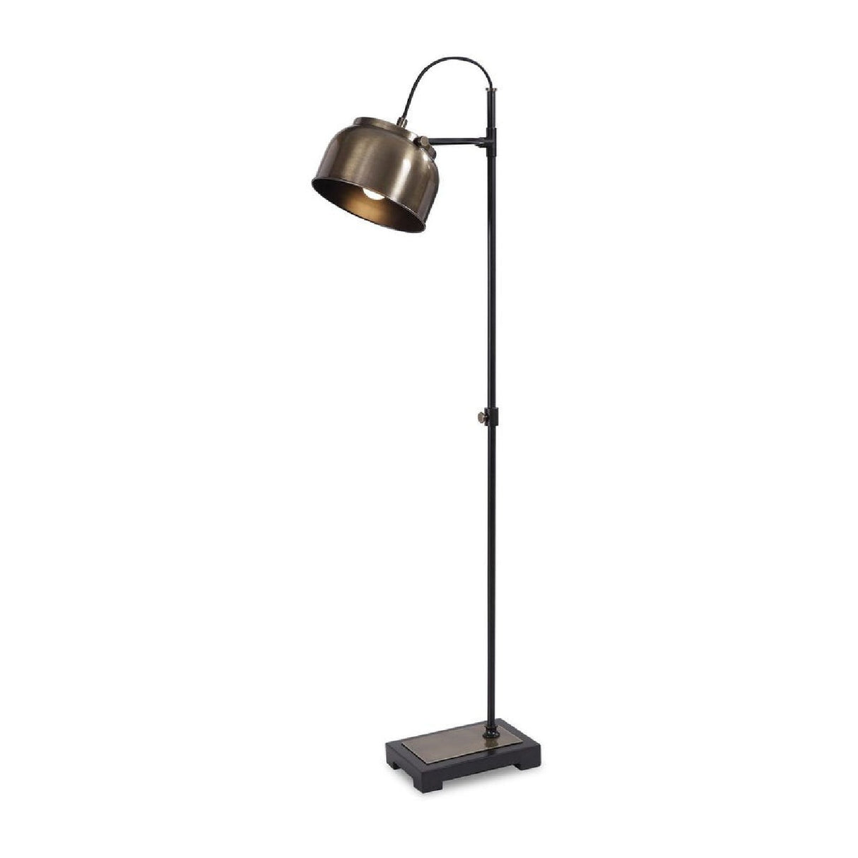 Pivoting Metal Shade Floor Lamp by Uttermost Bessemer