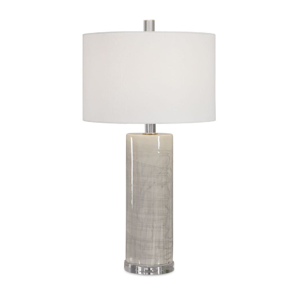 Beige Glazed Ceramic Table Lamp by Uttermost Zesiro