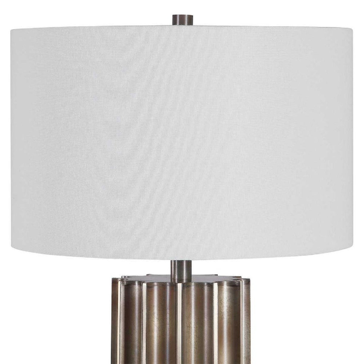 Modern European furniture - Fluted Steel Table Lamp by Uttermost Khalio - www.oroa.com