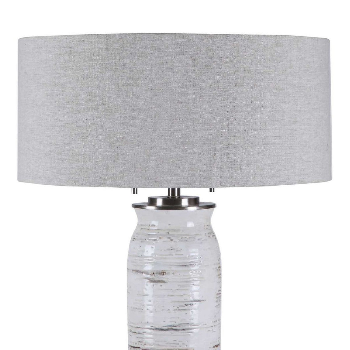 Beige Linen Shade Table Lamp by Uttermost Lenta, alternate view 4