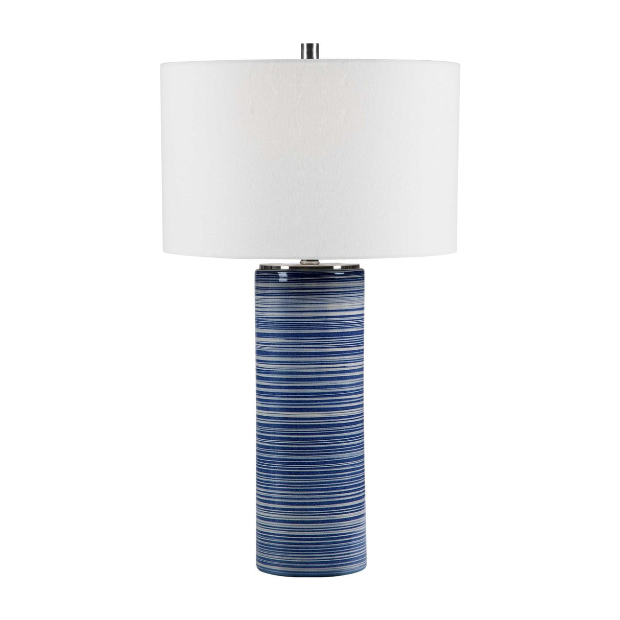 Blue Stripes Ceramic Table Lamp | Uttermost Montauk