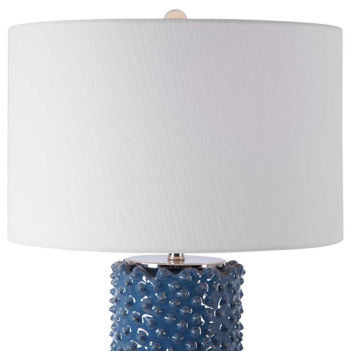 Modern European furniture - Blue Textured Ceramic Table Lamp by Uttermost Ciji - www.oroa.com
