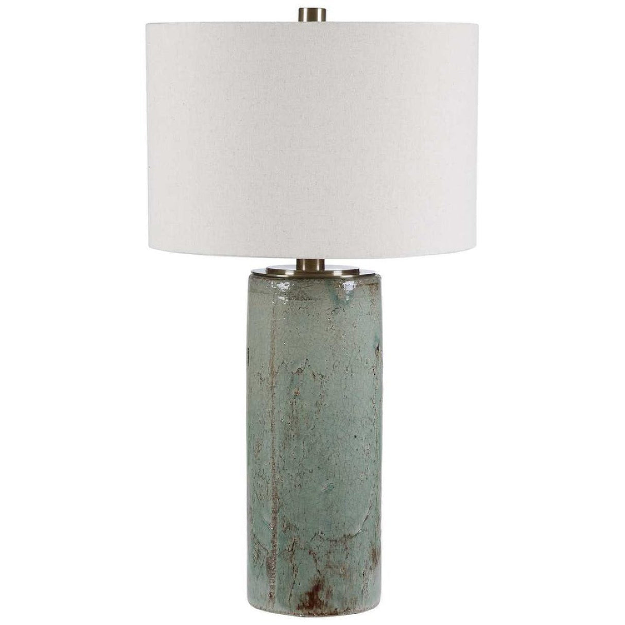 Rustic Blue Ceramic Table Lamp by Uttermost Callais
