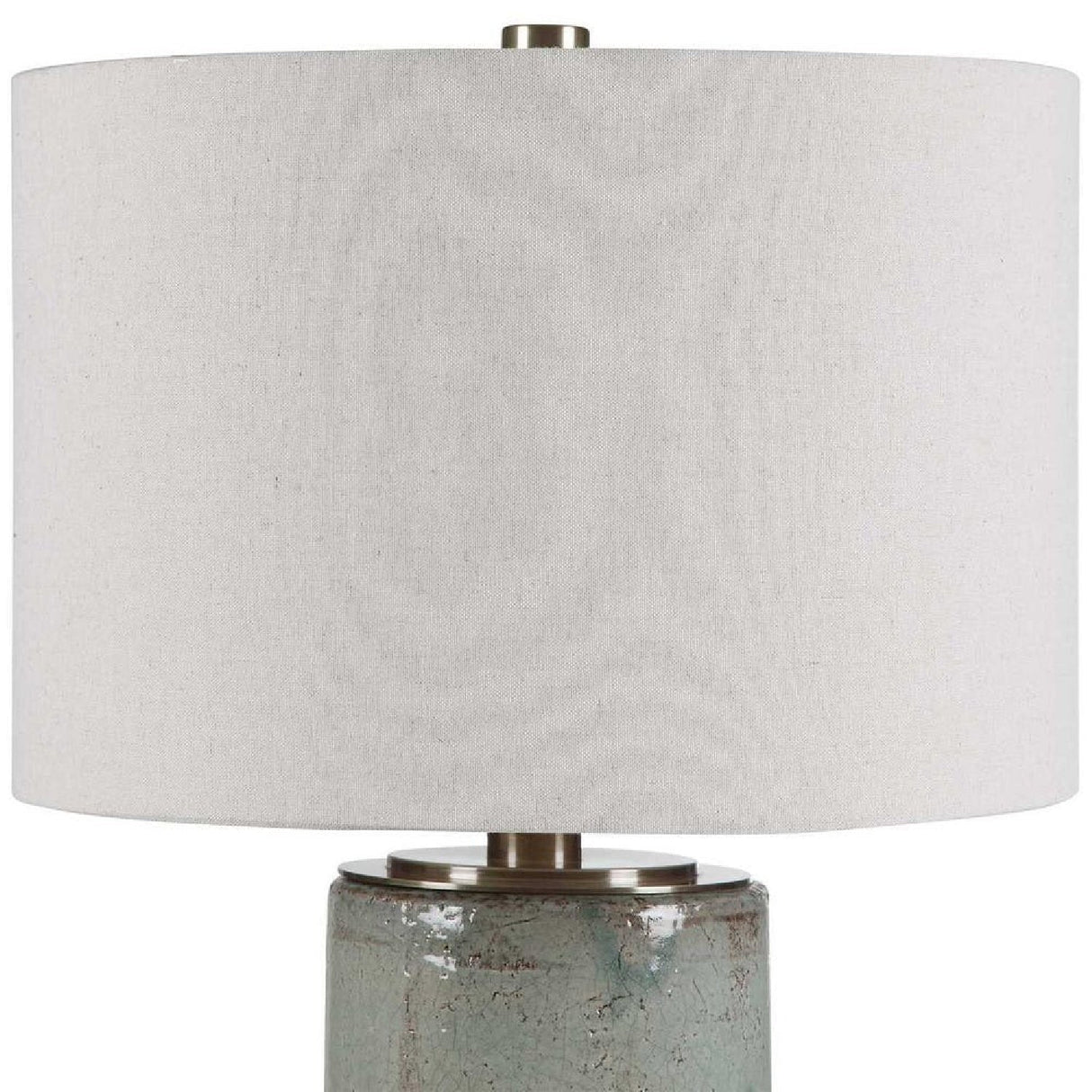 Rustic Blue Ceramic Table Lamp by Uttermost Callais, alternate view 4