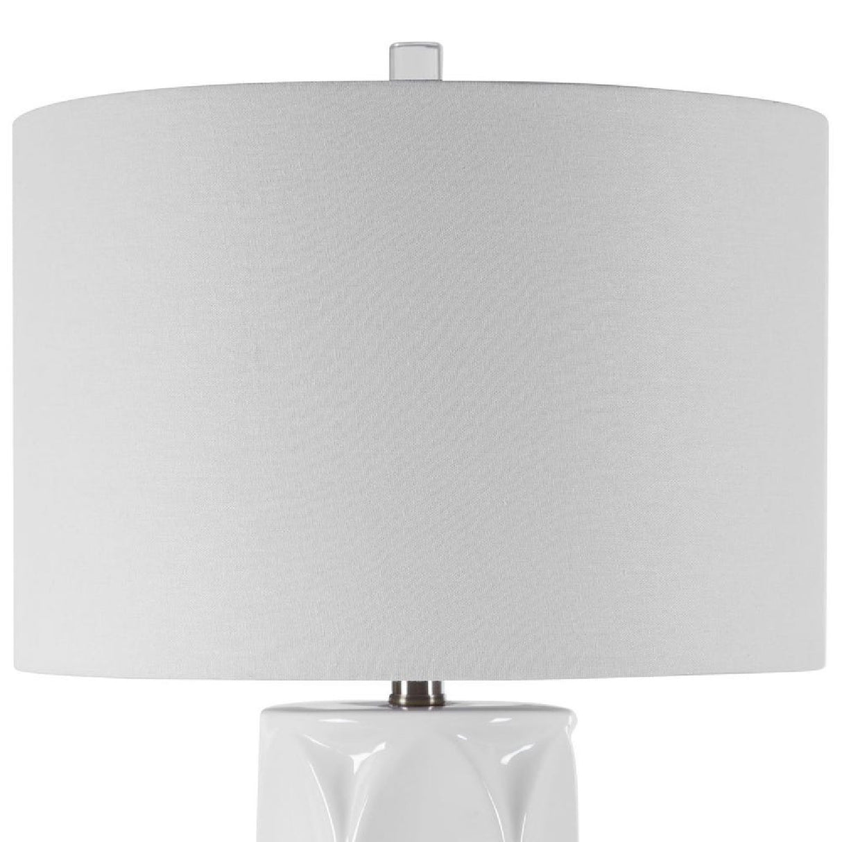 Glossy White Ceramic Table Lamp | Oroa.com