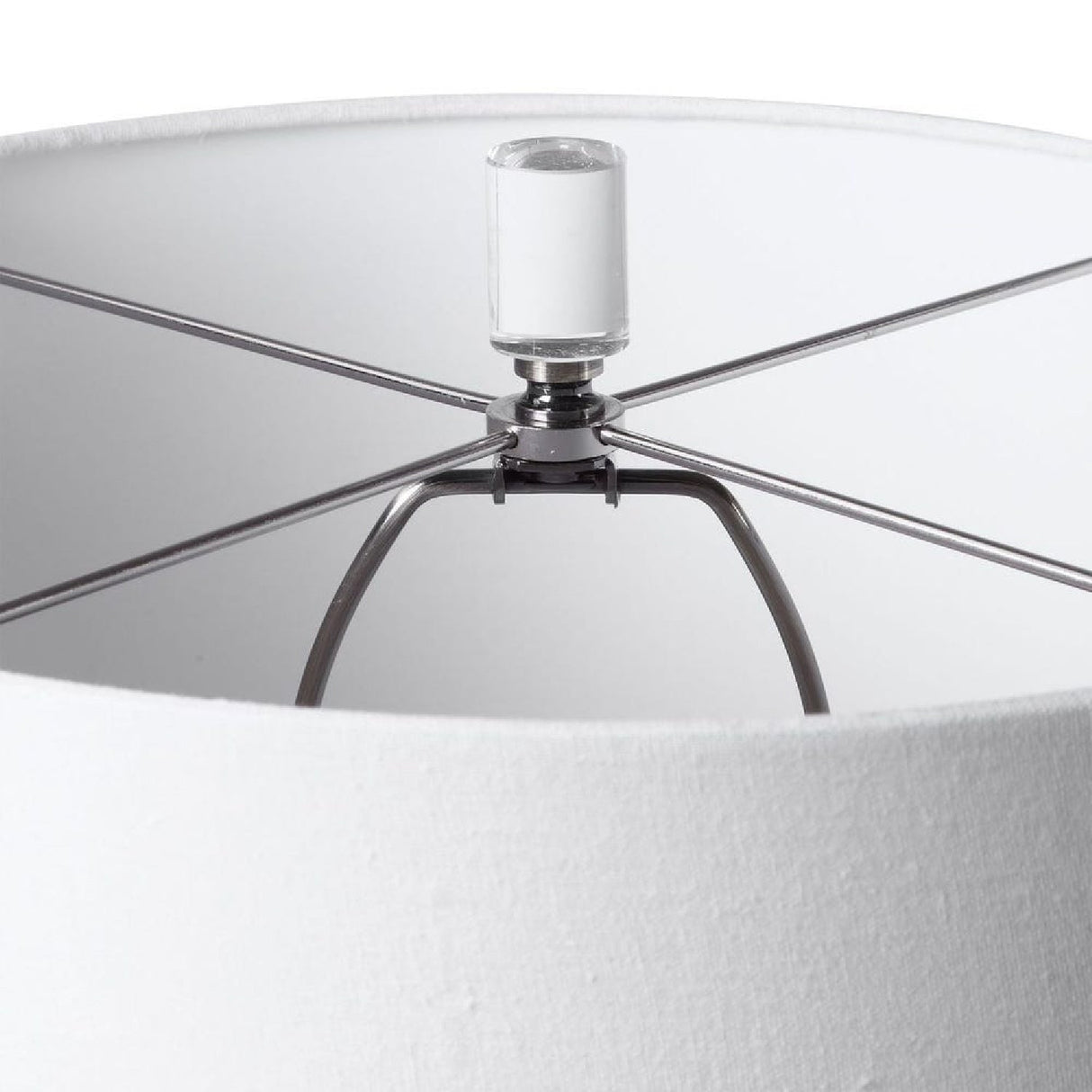 Modern European furniture - Glossy White Ceramic Table Lamp by Uttermost Sinclair - www.oroa.com
