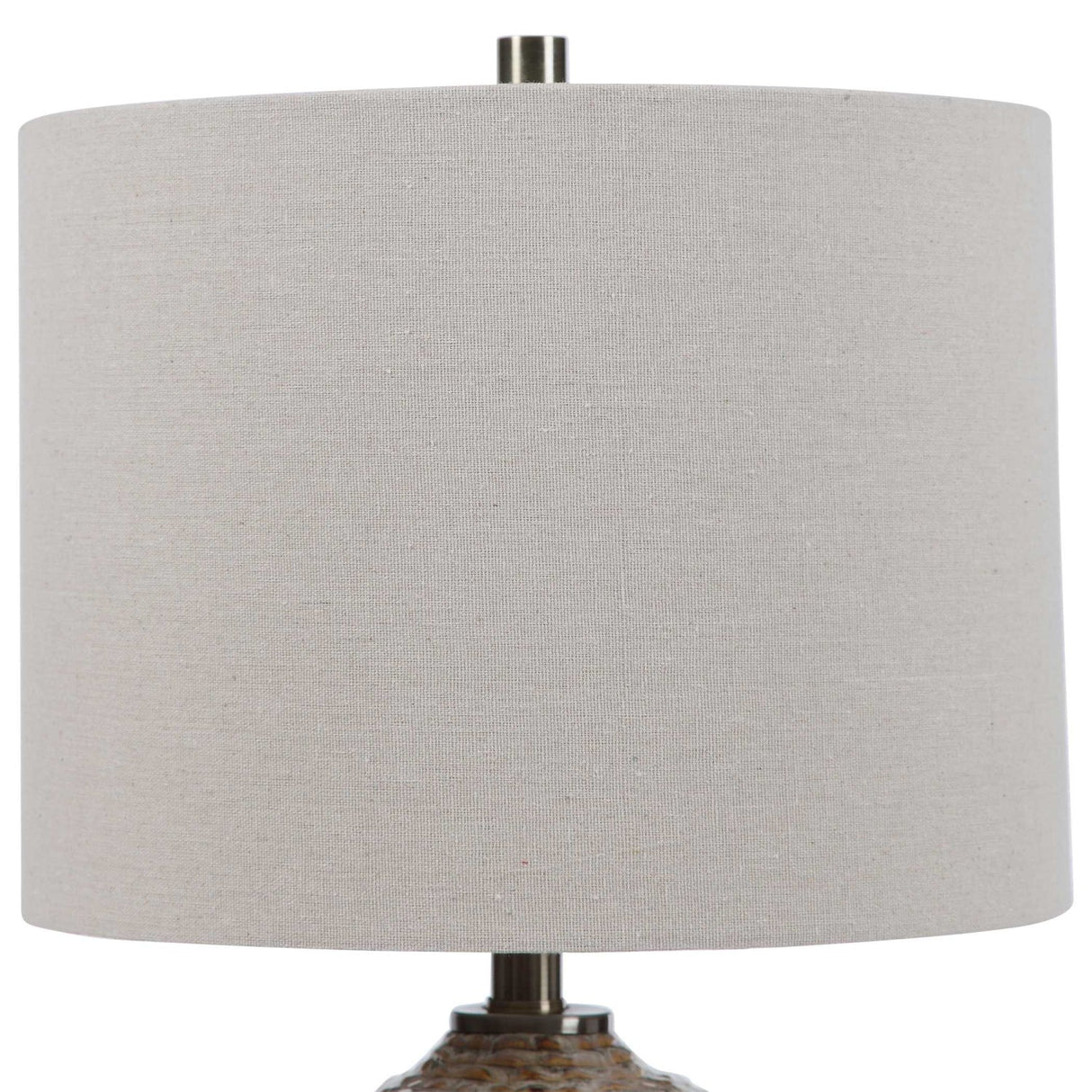Wavy Ribbed Ceramic Table Lamp by Uttermost Lagos, alternate view 3