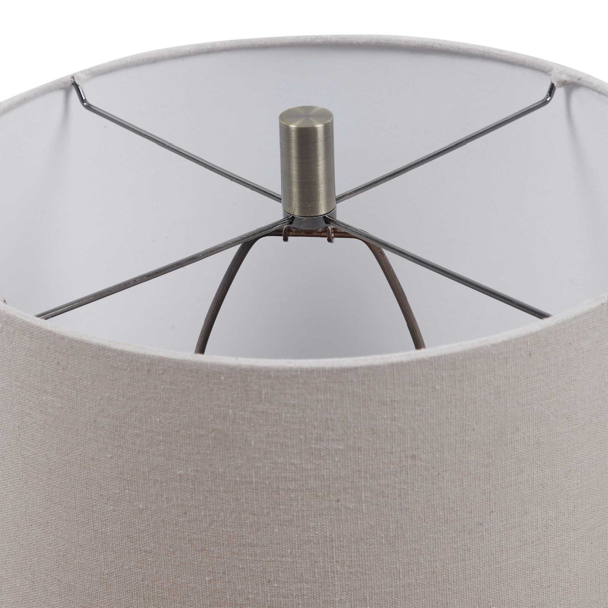 Wavy Ribbed Ceramic Table Lamp by Uttermost Lagos, alternate view 4
