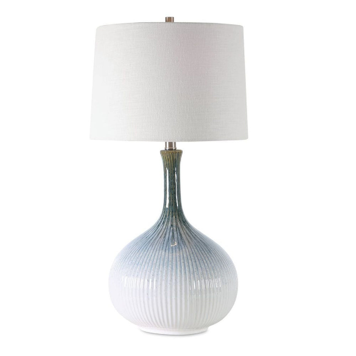 Modern European furniture - Fluted Gradient Ceramic Table Lamp by Uttermost Eichler - www.oroa.com