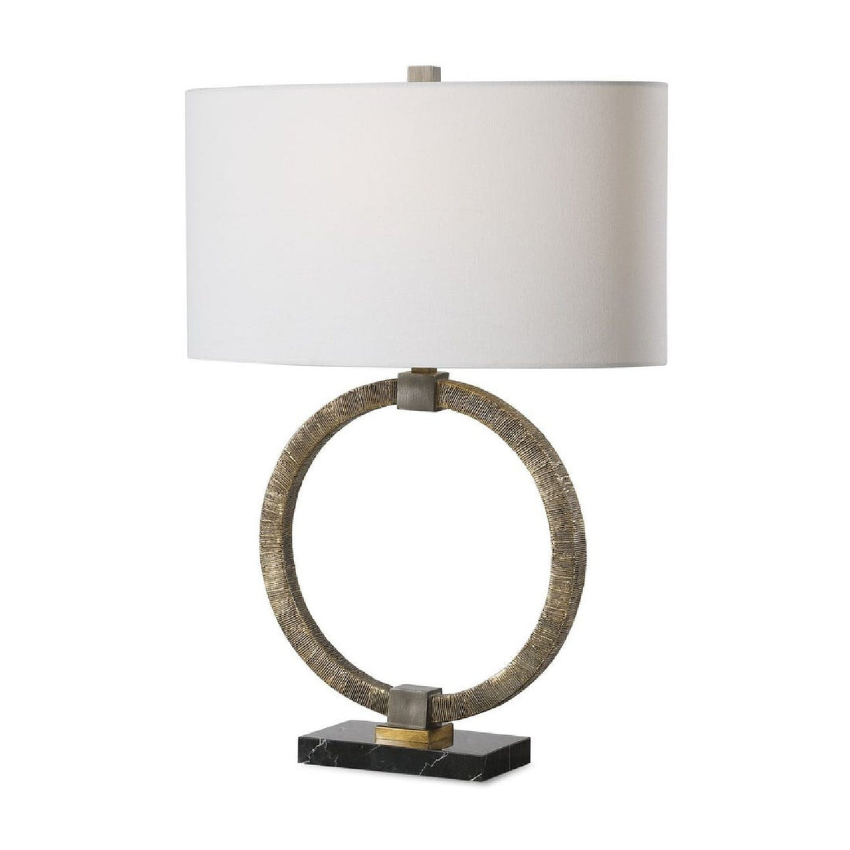 Modern European furniture - Antique Gold Ring Table Lamp Table Lamp by Uttermost Relic - www.oroa.com