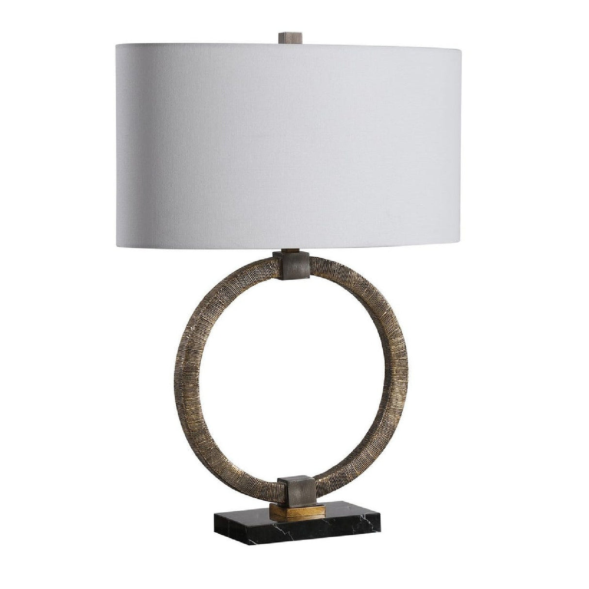 Modern European furniture - Antique Gold Ring Table Lamp Table Lamp by Uttermost Relic - www.oroa.com