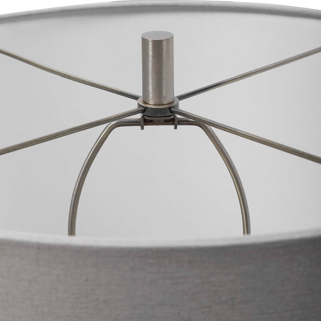 Modern European furniture - White Drip Ceramic Table Lamp by Uttermost Winterscape - www.oroa.com