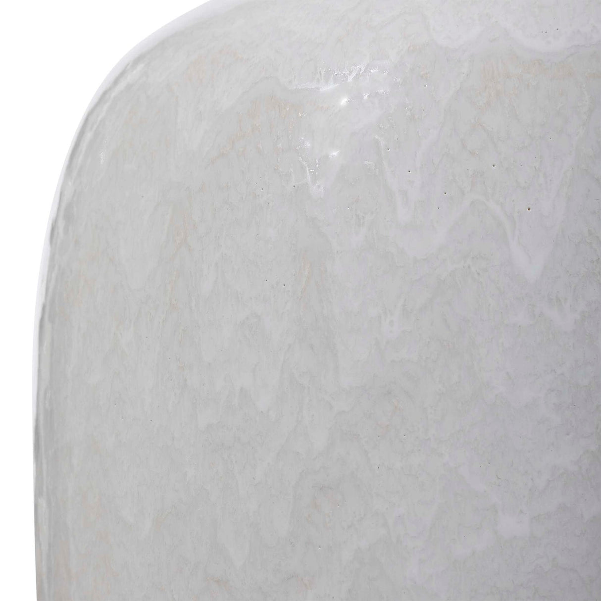 Modern European furniture - White Drip Ceramic Table Lamp by Uttermost Winterscape - www.oroa.com