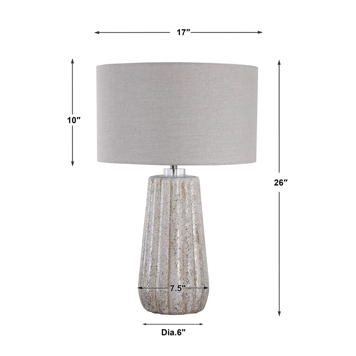 Fluted Ceramic Table Lamp | Oroa.com