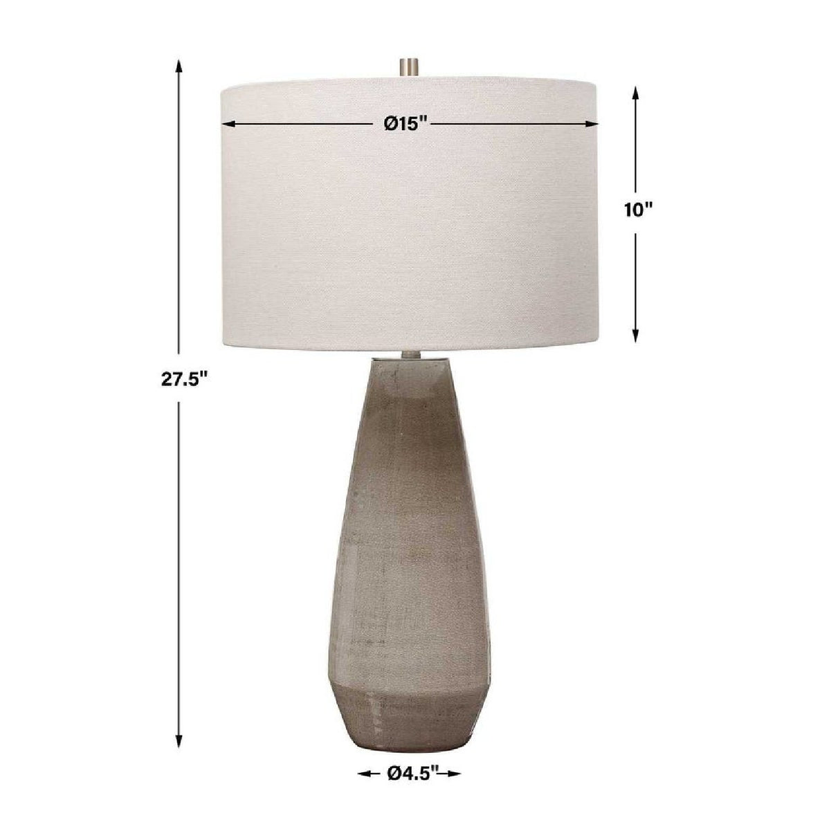 Crackled Gray Ceramic Table Lamp | Oroa.com