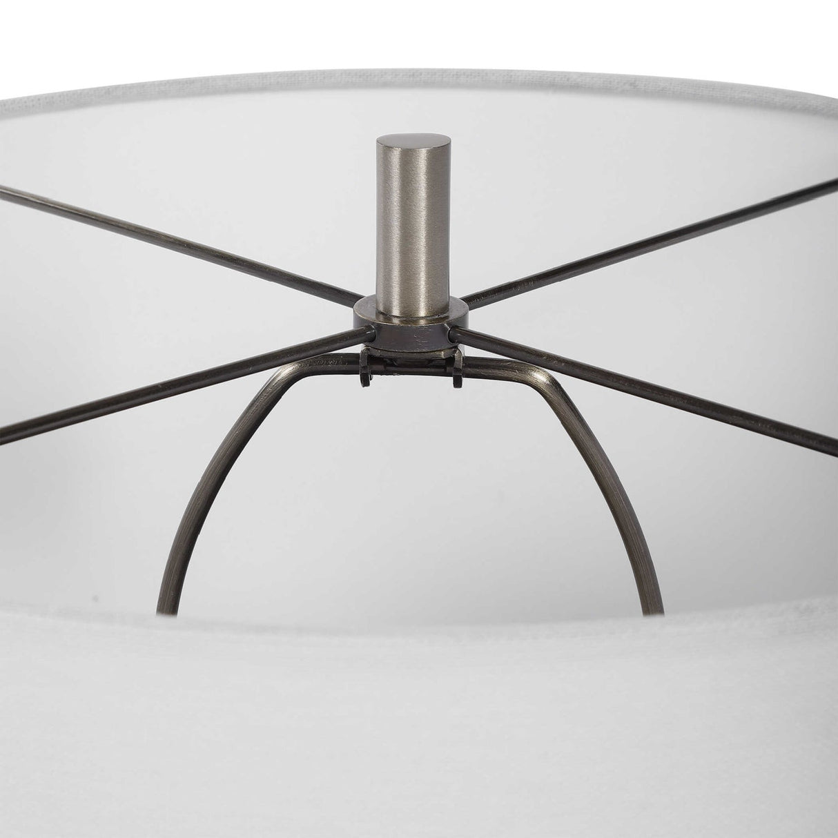Modern European furniture - Crackled White Ceramic Table Lamp by Uttermost Dakota - www.oroa.com