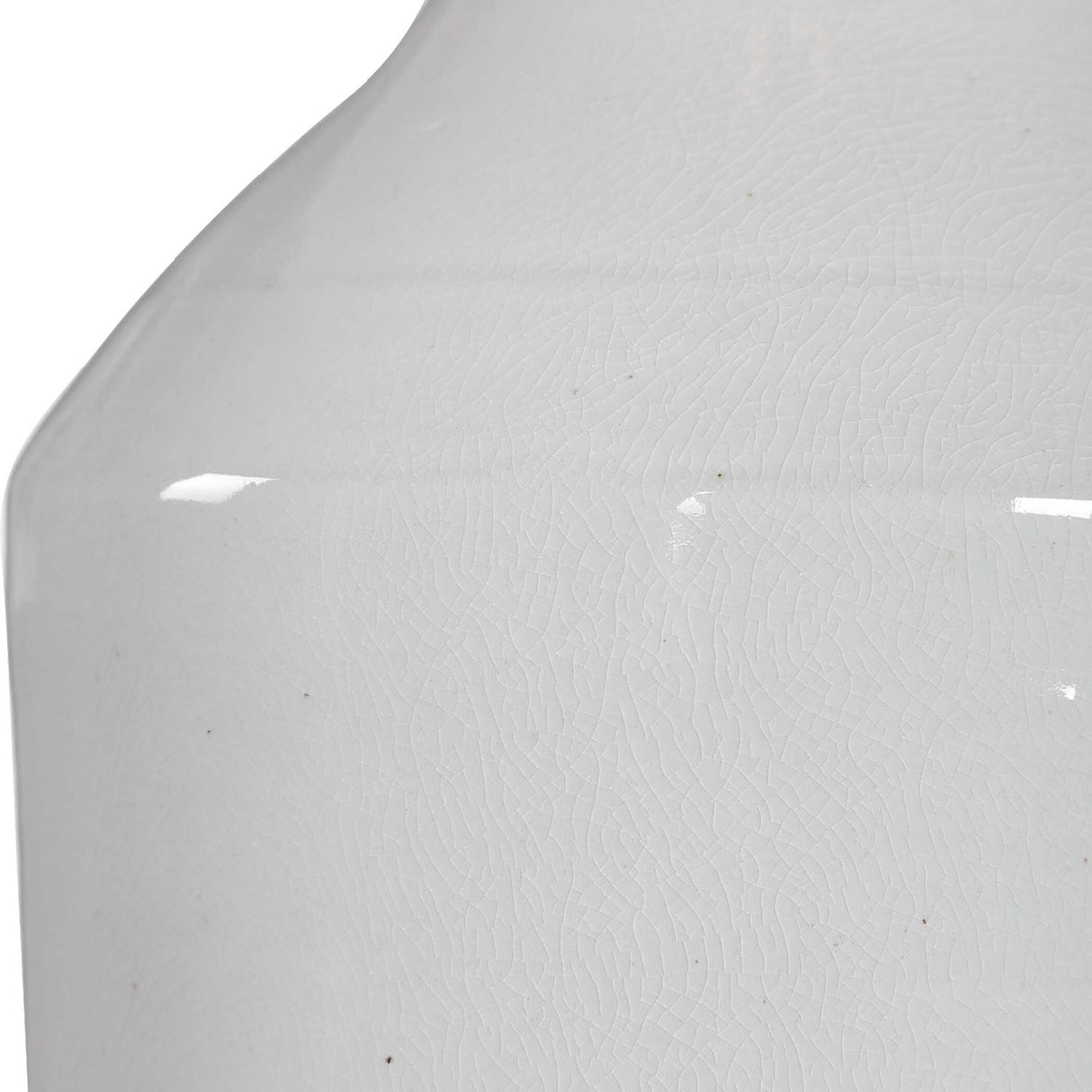 Modern European furniture - Crackled White Ceramic Table Lamp by Uttermost Dakota - www.oroa.com