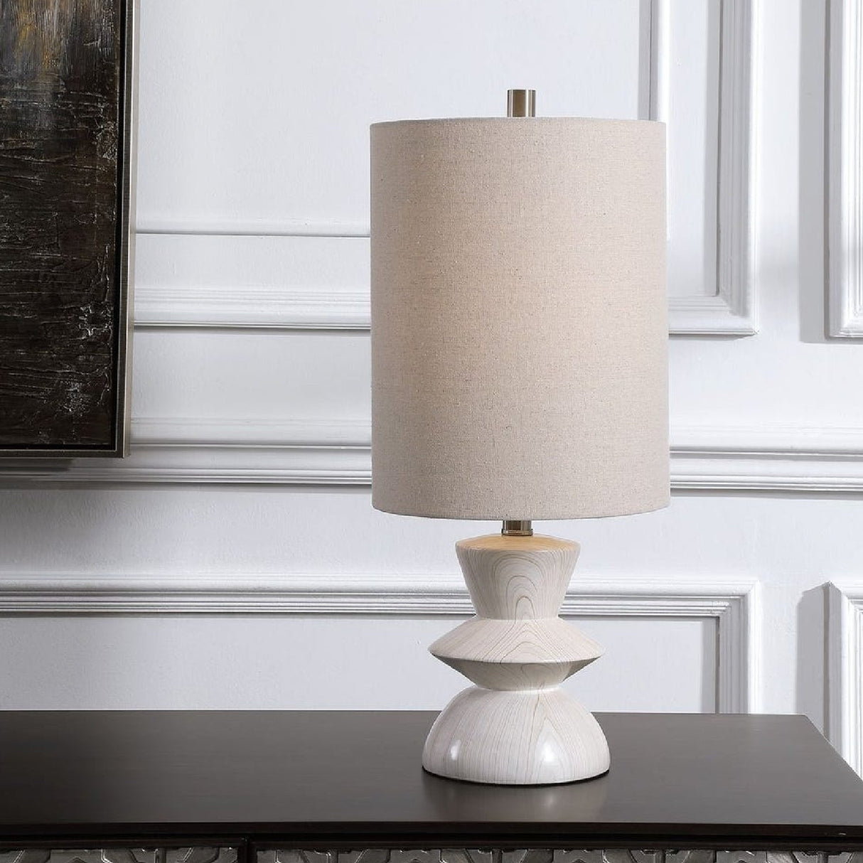 Bleached Wood Look Buffet Lamp by Uttermost Stevens, alternate view 8