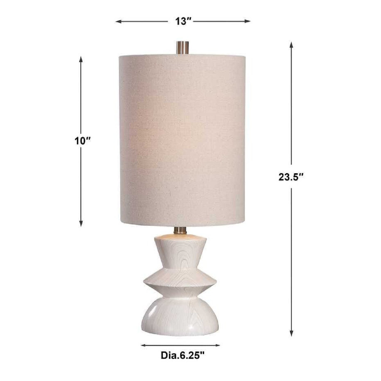 Bleached Wood Look Buffet Lamp by Uttermost Stevens, alternate view 4