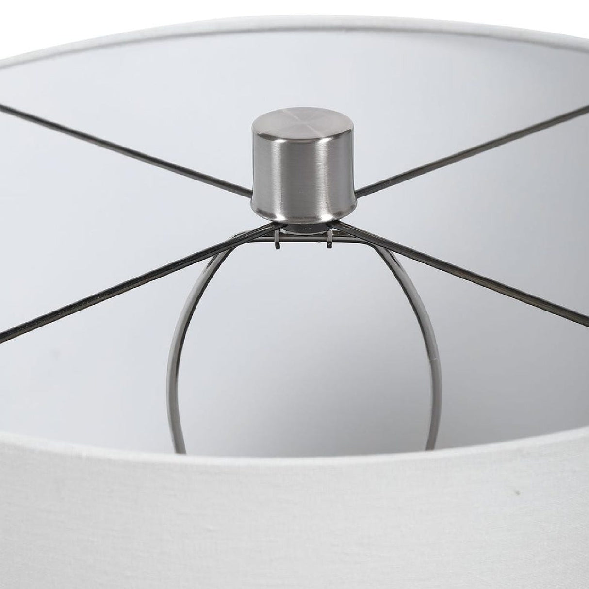 Modern European furniture - Cream Crackled Ceramic Table Lamp by Uttermost Azariah - www.oroa.com