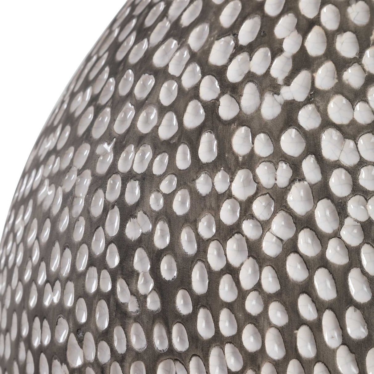 Modern European furniture - Pitted Gray Ceramic Table Lamp by Uttermost Cyprien - www.oroa.com