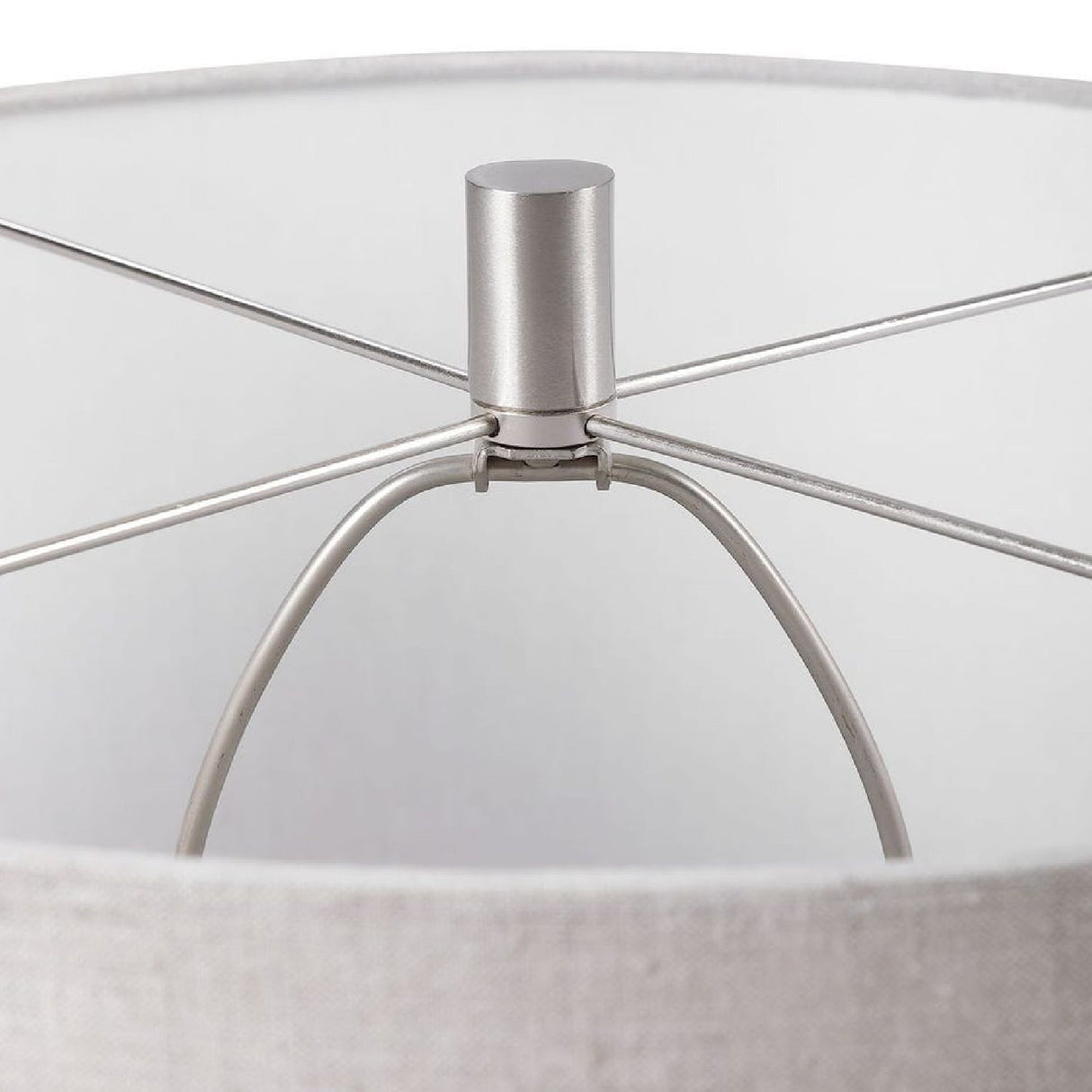 Modern European furniture - Mottled White Glass Table Lamp by Uttermost Whiteout - www.oroa.com