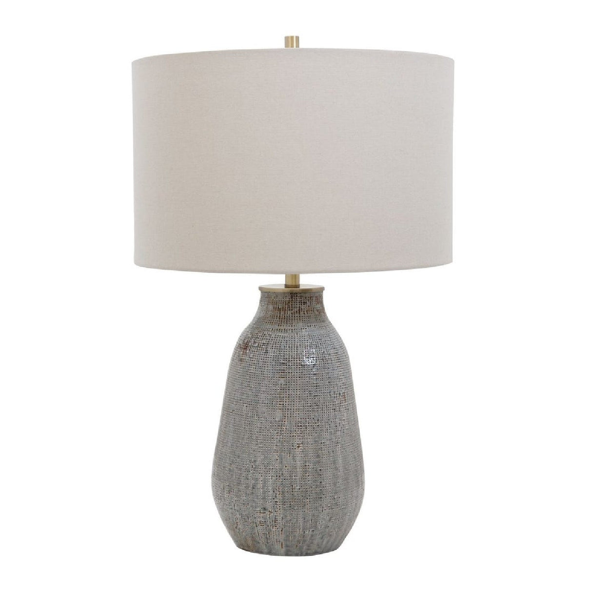 Gray Textured Ceramic Table Lamp by Uttermost Monacan, alternate view 3