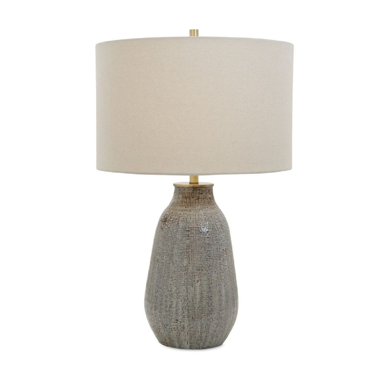 Gray Textured Ceramic Table Lamp by Uttermost Monacan