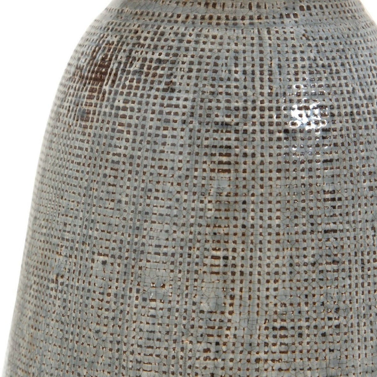 Modern European furniture - Gray Textured Ceramic Table Lamp - www.oroa.com