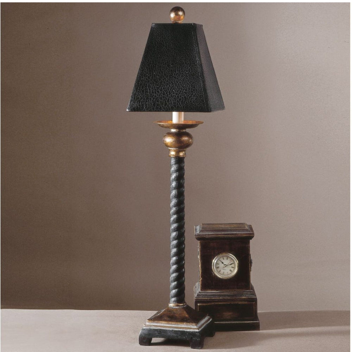 Black Rope Buffet Lamp by Uttermost Bellcord, alternate view 2