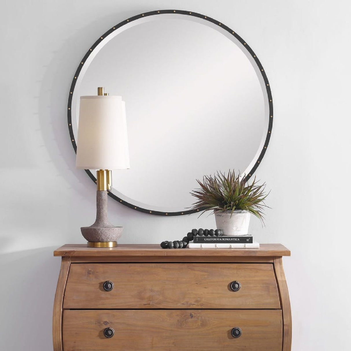 Beige Stone Table Lamp by Uttermost Volongo, alternate view 3