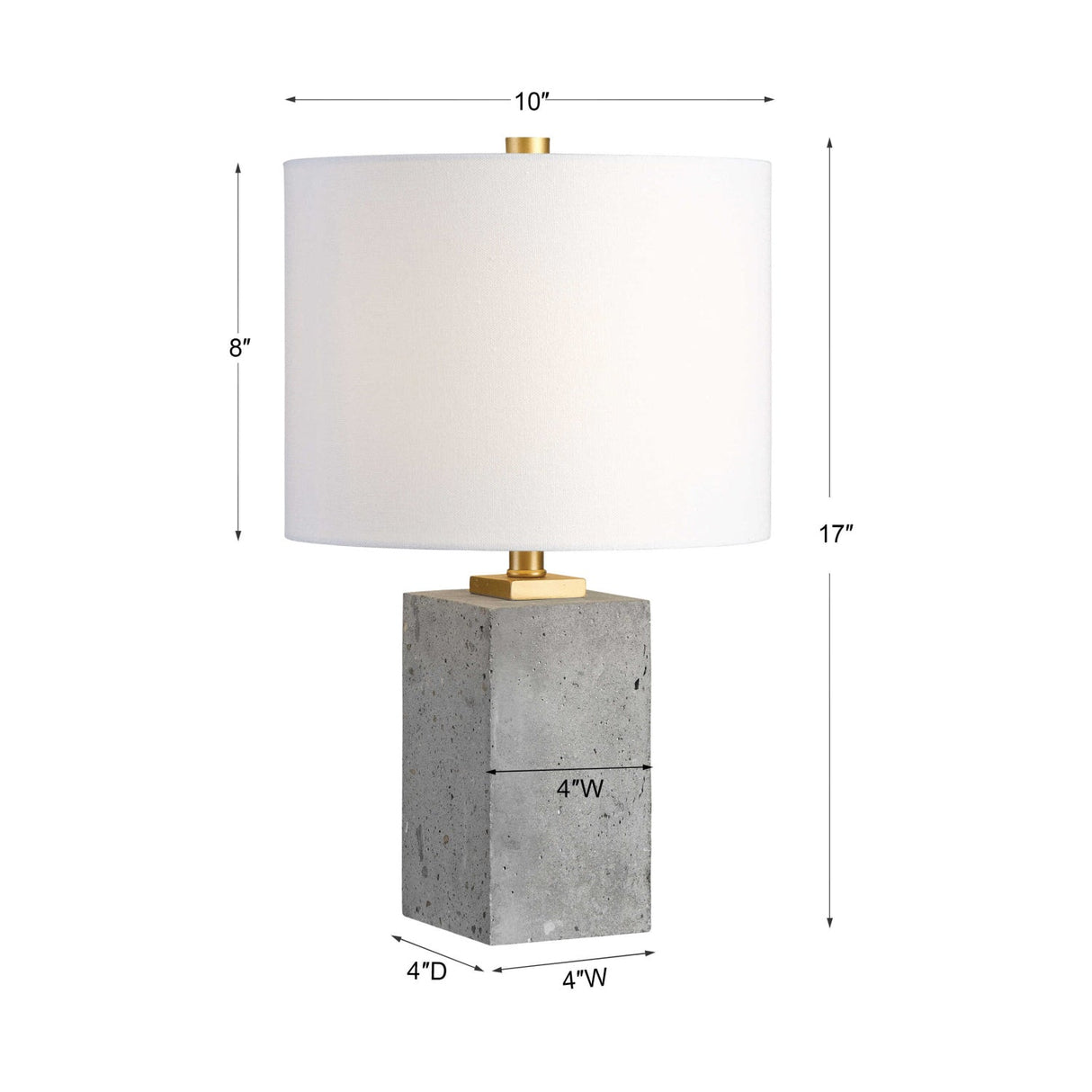 Modern European furniture - Stained Concrete Accent Lamp - www.oroa.com