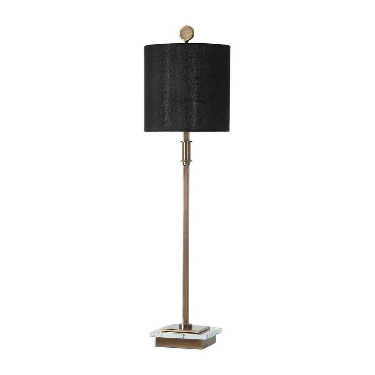 Modern European furniture - Black Linen Table Lamp by Uttermost - ww.oroa.com