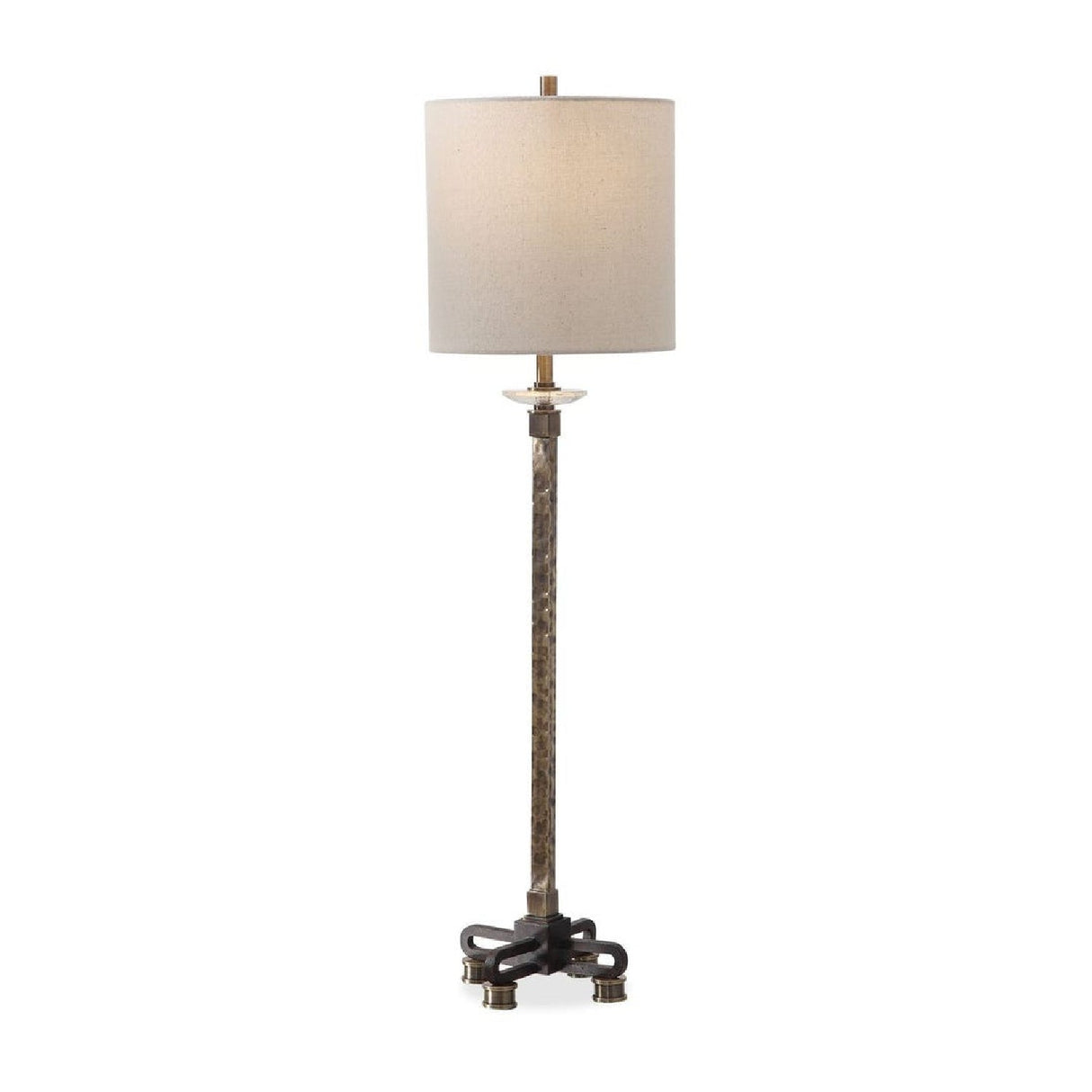Hammered Antique Brass Buffet Lamp by Uttermost Parnell