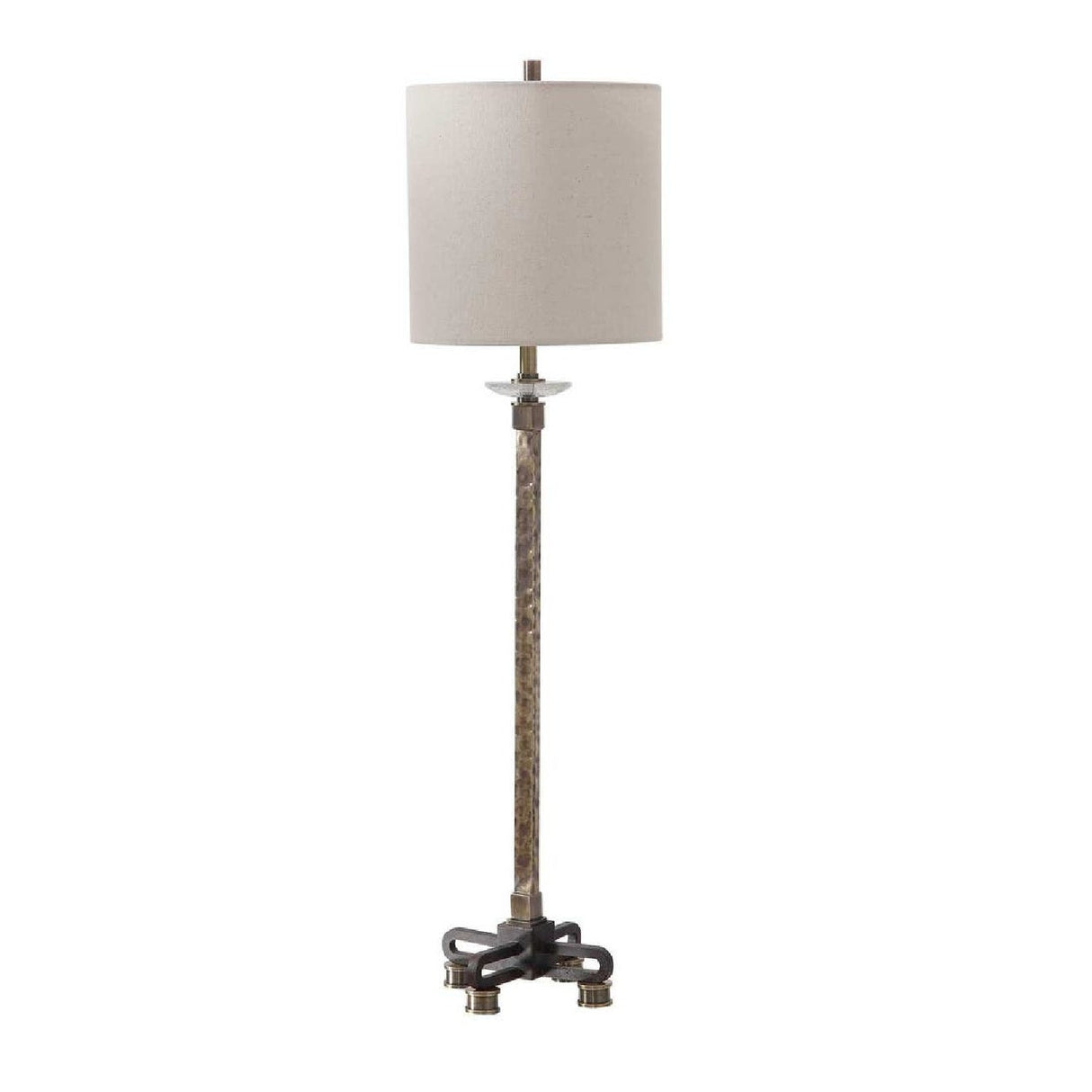 Hammered Antique Brass Buffet Lamp by Uttermost Parnell, alternate view 3