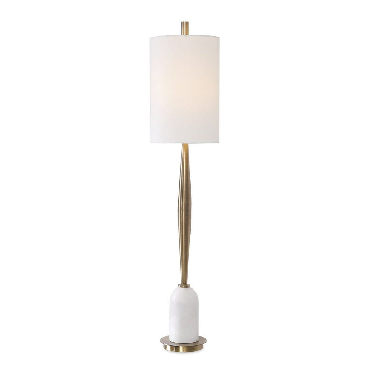 White Marble Base Buffet Lamp by Uttermost Minette