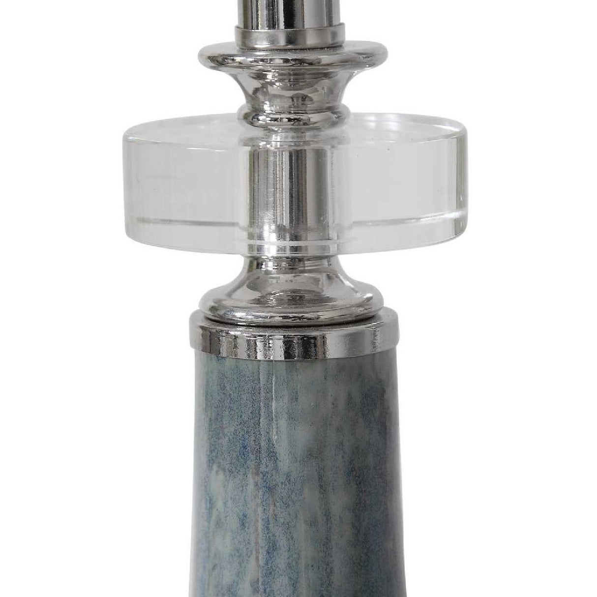 Mottled Blue Ceramic Buffet Lamp | Uttermost Piers