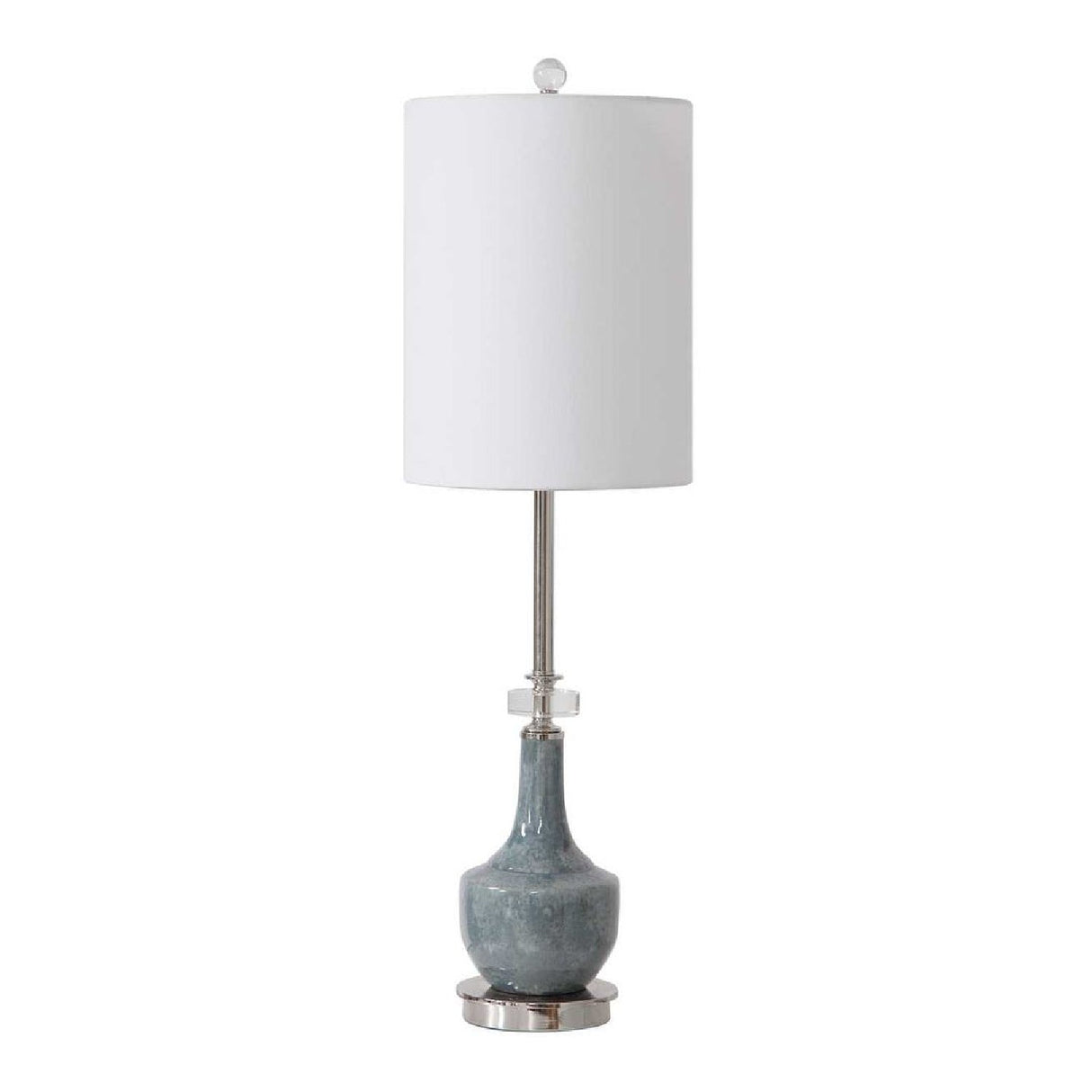 Mottled Blue Ceramic Buffet Lamp by Uttermost Piers
