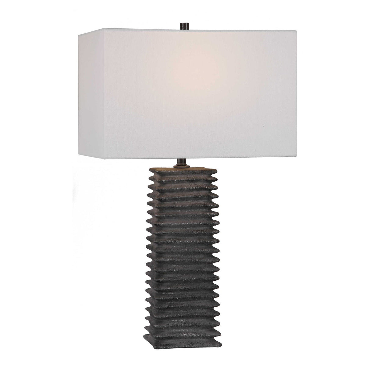 Modern European furniture - Ribbed Ceramic Table Lamp - www.oroa.com