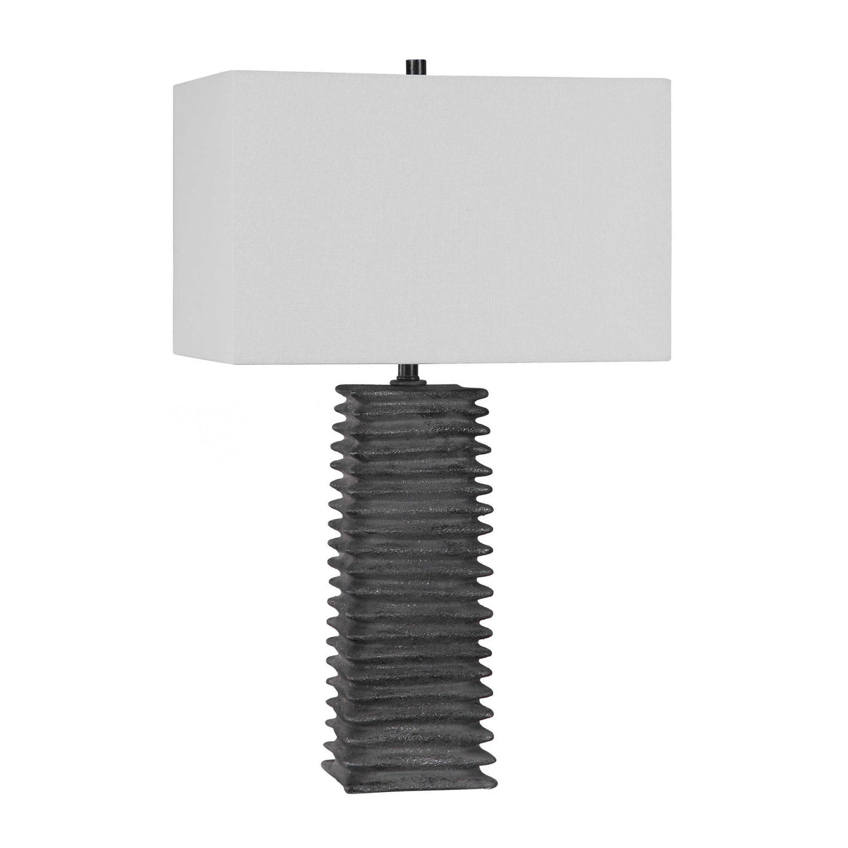 Modern European furniture - Ribbed Ceramic Table Lamp - www.oroa.com