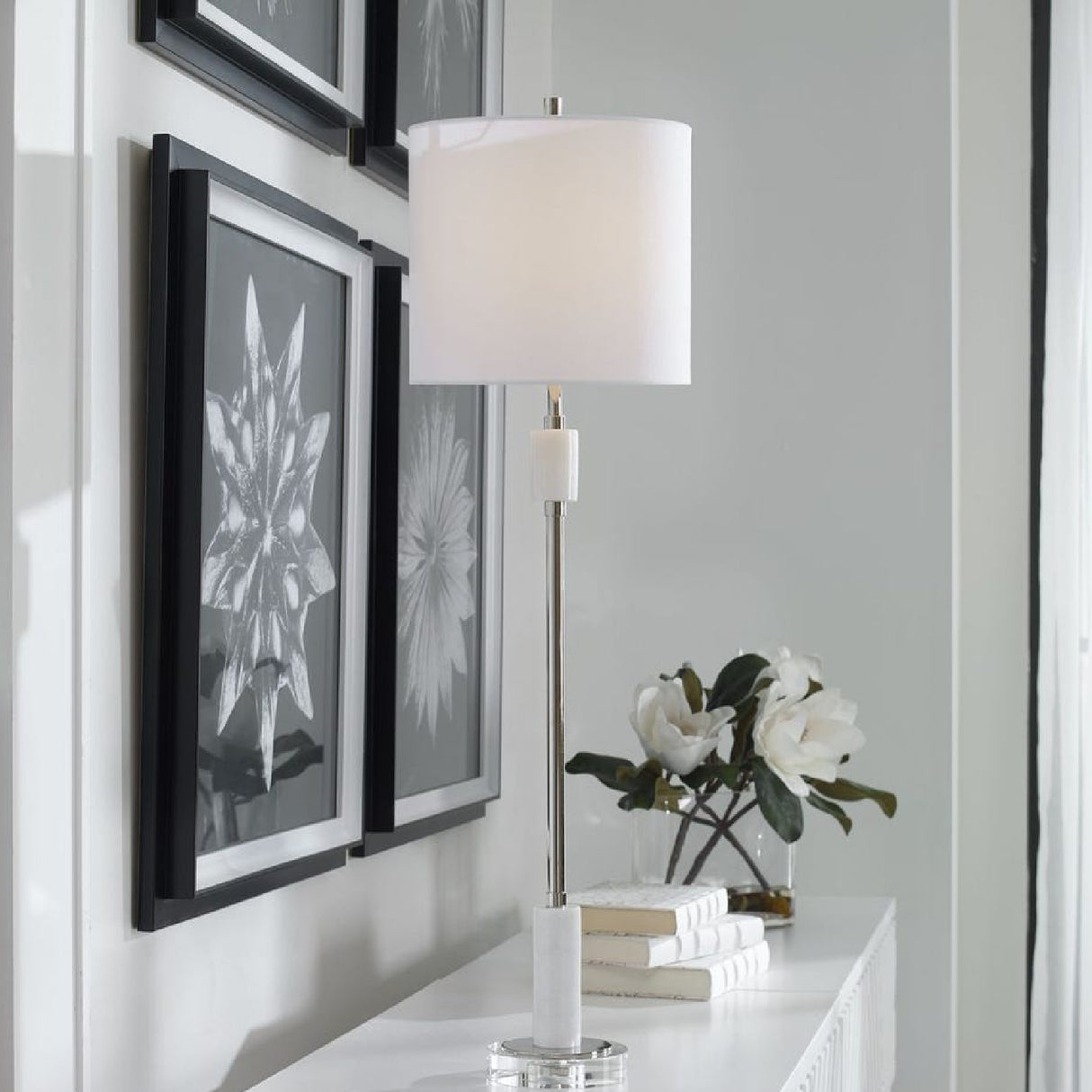 Polished Nickel Buffet Lamp by Uttermost Sussex, alternate view 2