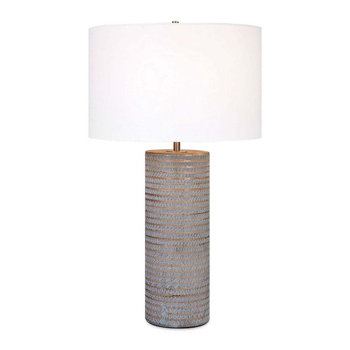 Modern European furniture - Frosted Gray Ceramic Table Lamp by Uttermost Monolith - www.oroa.com