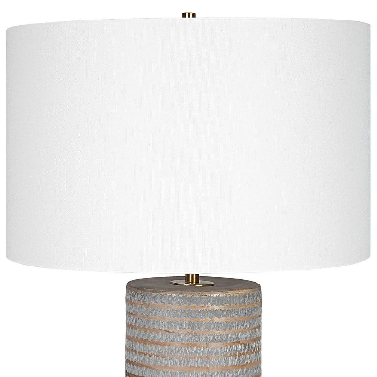 Modern European furniture - Frosted Gray Ceramic Table Lamp by Uttermost Monolith - www.oroa.com
