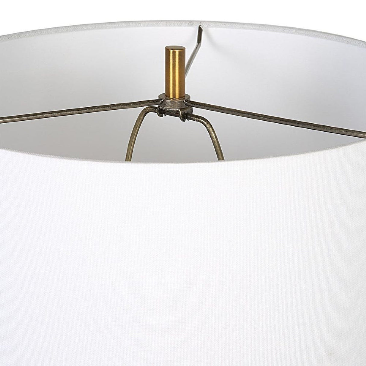 Modern European furniture - Frosted Gray Ceramic Table Lamp by Uttermost Monolith - www.oroa.com