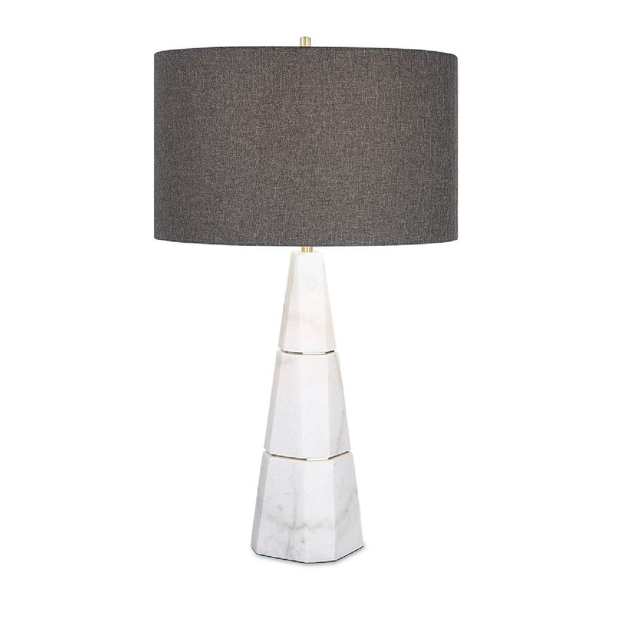 White Conical Marble Table Lamp by Uttermost Citadel